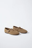 BALLERINES EN DAIM