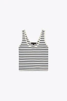 STRIPED KNIT TOP