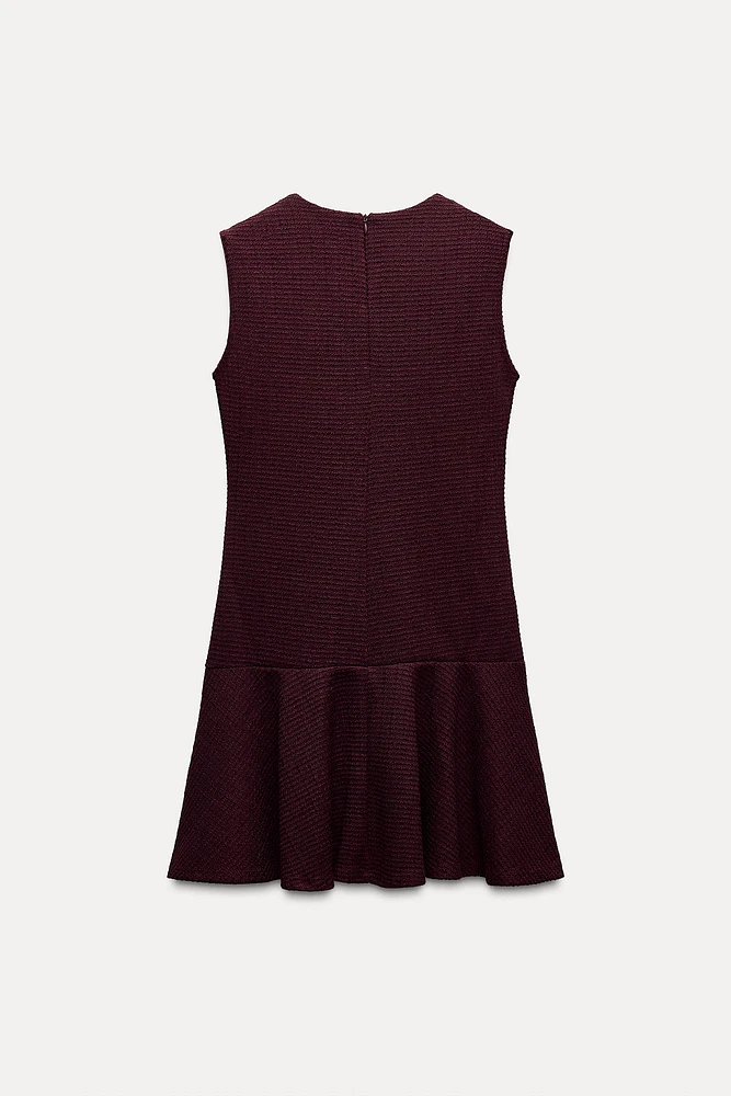 ROBE COURTE TEXTURÉE