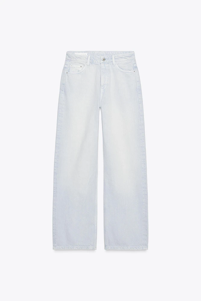 JEAN TRF COUPE LARGE À TAILLE MI-HAUTE