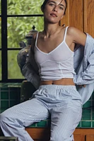 STRIPED PAJAMA SHIRT