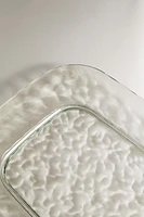 ACRYLIC TRAY WITH TEXTURED EDGE