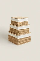 PANIER AVEC TISSU INTÉRIEUR
