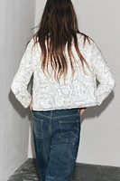 SEQUIN KNIT CARDIGAN