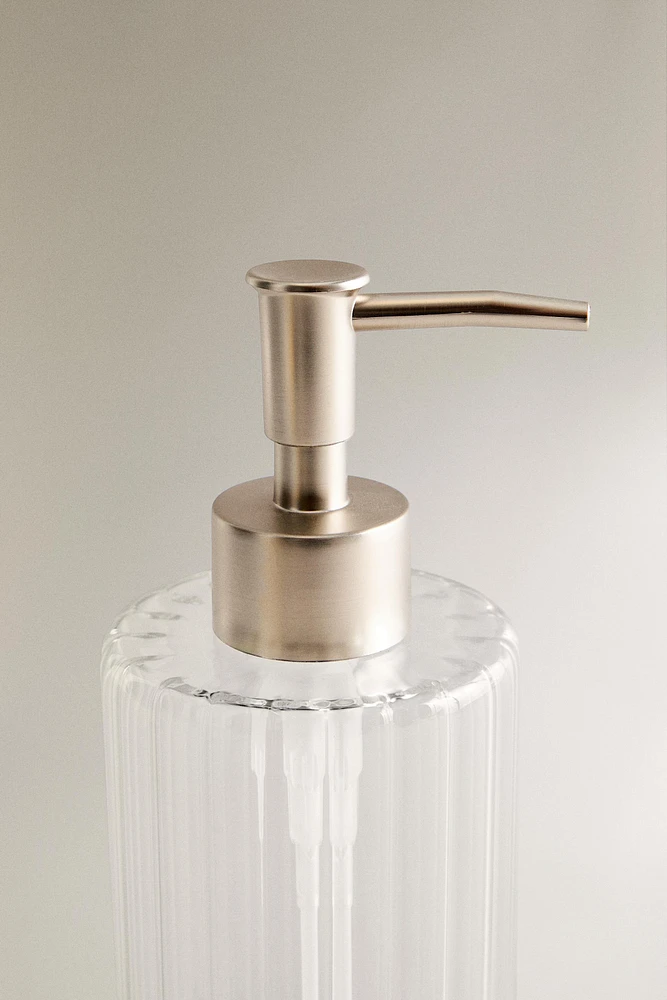 BOROSILICATE GLASS SOAP DISPENSER