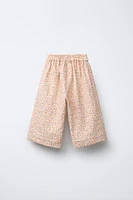 JUPE-CULOTTE À FLEURS