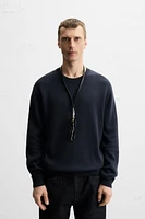 COTTON - LINEN BLEND SWEATER