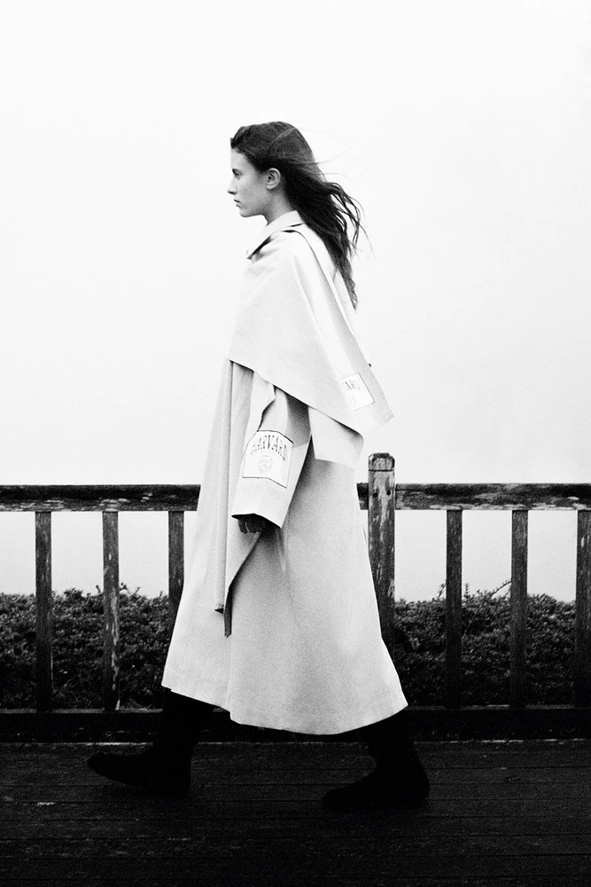 HARVARD UNIVERSITY CAPE TRENCH COAT