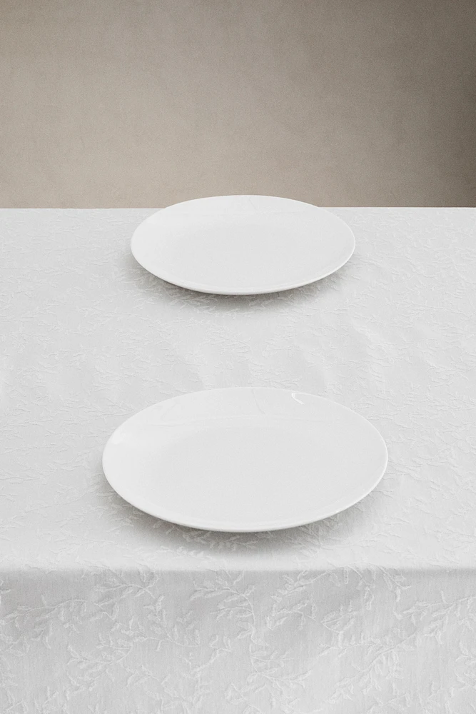 NAPPE JACQUARD FEUILLES