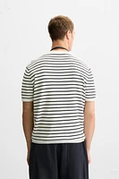 VISCOSE BLEND KNIT T-SHIRT