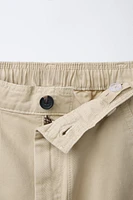 TAPERED FIT POCKETED PANTS