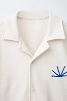 CHEMISE EFFET SERVIETTE BRODÉE