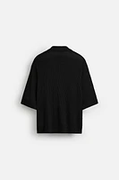 OPEN KNIT SHIRT
