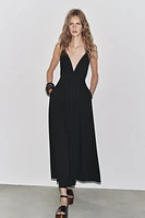 ZW COLLECTION LONG DRESS WITH TIES