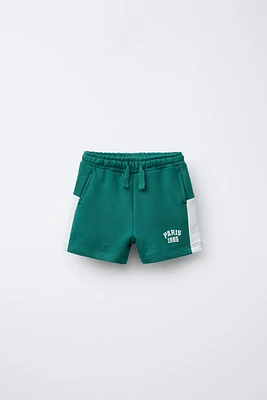 TEXT JOGGING SHORTS