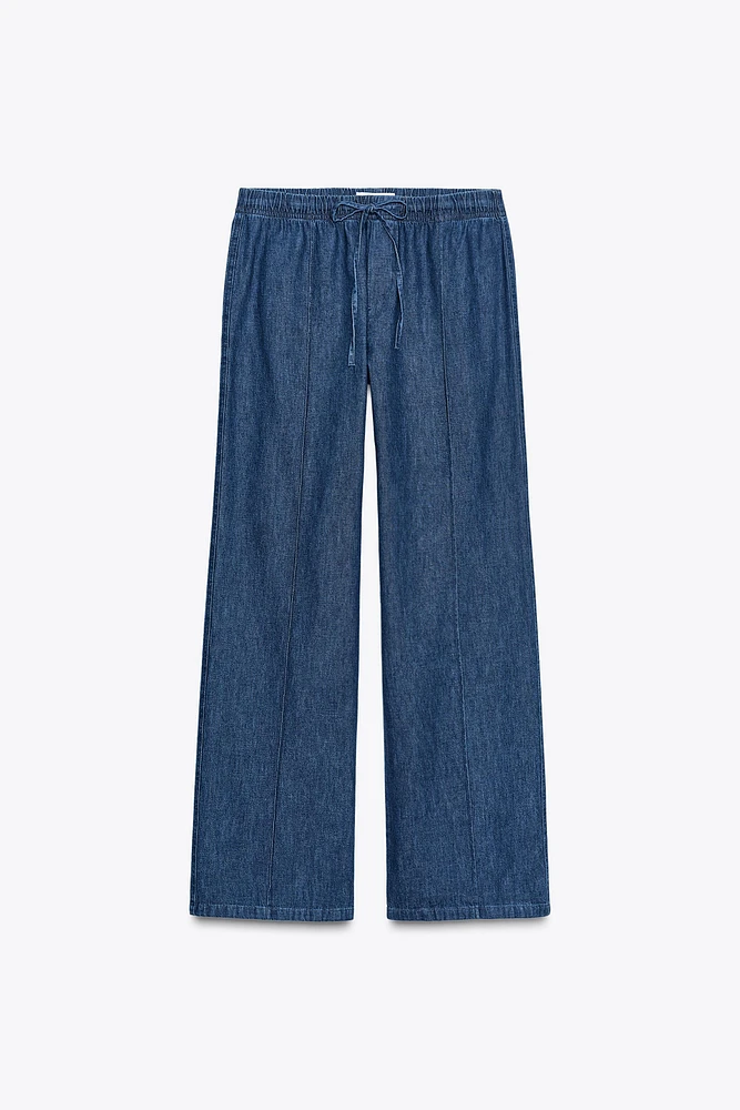 PANTALON PYJAMA DENIM TRF