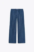 PANTALON PYJAMA DENIM TRF