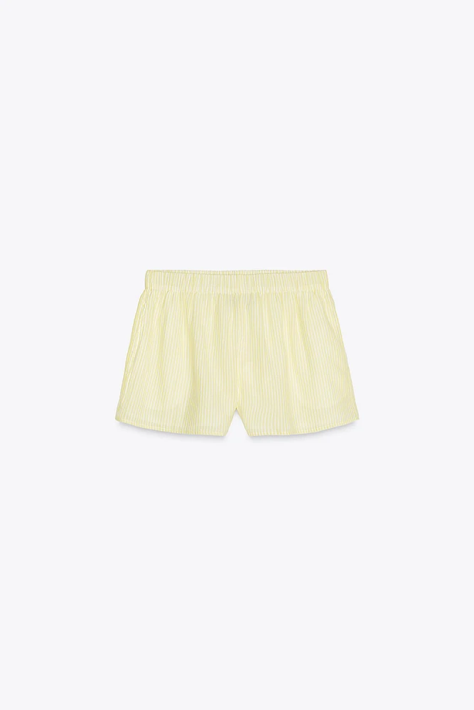 GAUZE PAJAMA SHORTS