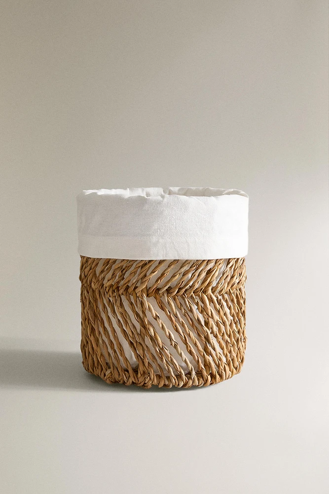 CORBEILLE RONDE DOUBLURE COTON