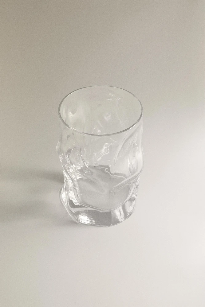 VERRE EN VERRE RECYCLABLE ONDULATIONS