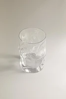 VERRE EN VERRE RECYCLABLE ONDULATIONS