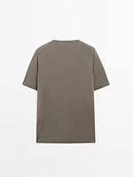T-shirt en maille 100 % laine mérinos