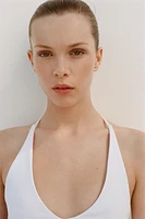 HALTER TOP WITH BACK STRAP
