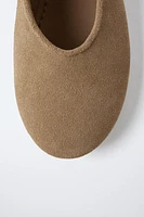 BALLERINES EN DAIM