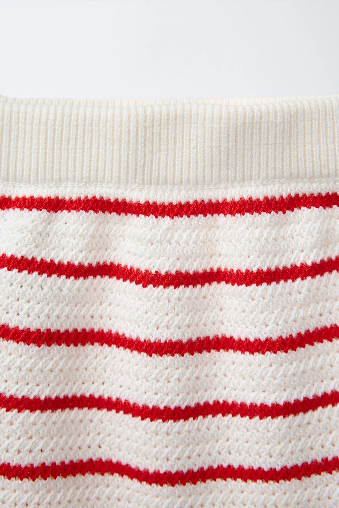 STRIPED KNIT BLOOMERS