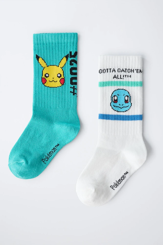 LOT DE DEUX PAIRES CHAUSSETTES PIKACHU POKÉMON ™