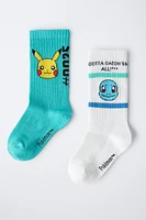 LOT DE DEUX PAIRES CHAUSSETTES PIKACHU POKÉMON ™