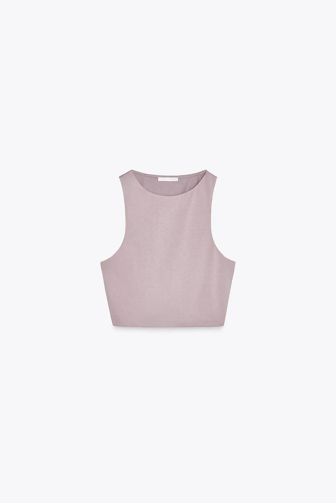 SLEEVELESS CROP TOP