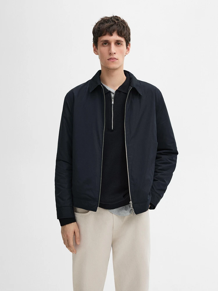 Lightweight zip-up jacket