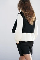 GILET EFFET DAIM BRILLANT