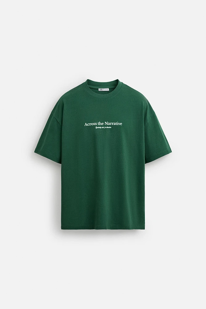 PRINTED TEXT T-SHIRT