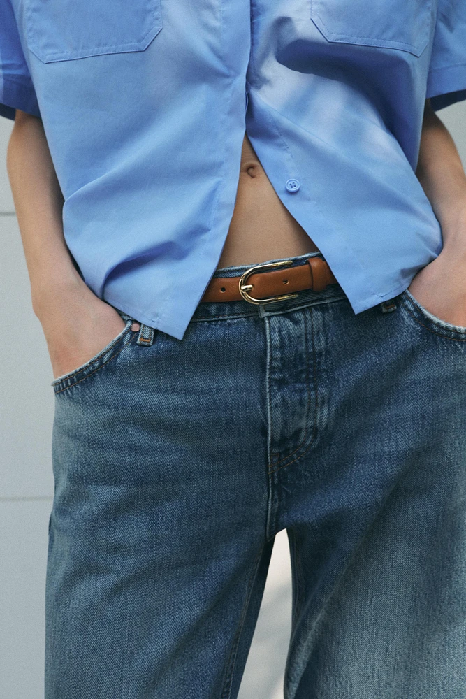 THIN LEATHER BELT