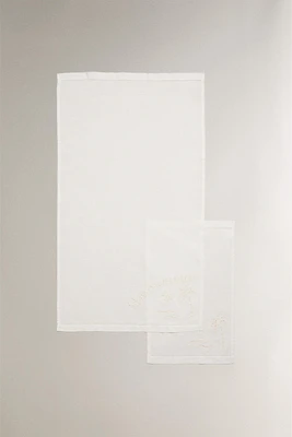 LOT SERVIETTES DE BAIN BRODÉES (LOT DE 2)