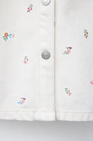 ROBE EN SERGÉ À FLEURS