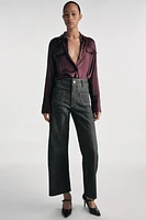 ZW COLLECTION HIGH WAIST WIDE LEG JEANS