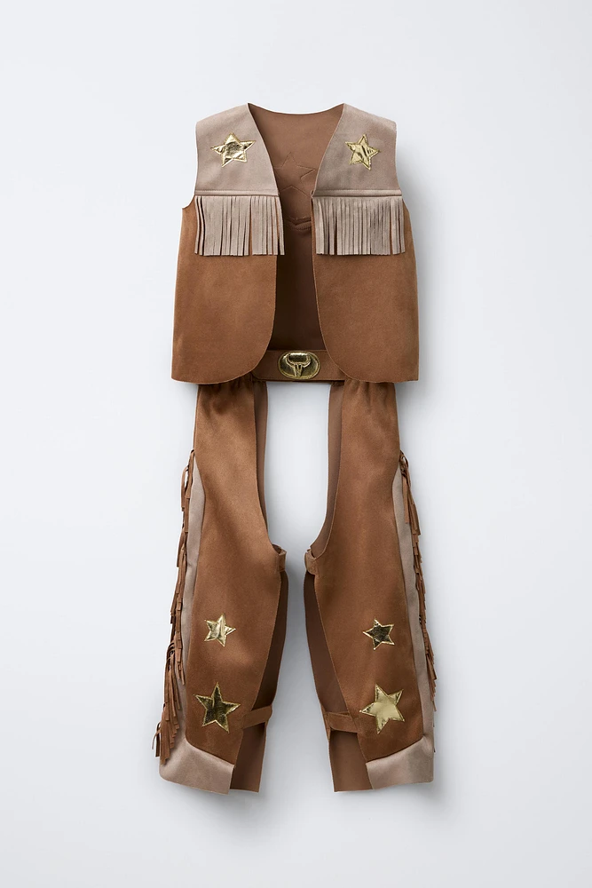FAUX SUEDE COWBOY COSTUME