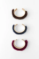 LOT DE BRACELETS EFFET FOURRURE ÉDITION LIMITÉE