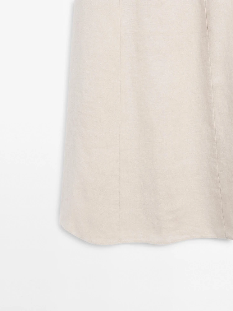 Long strapless dress