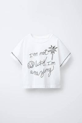 BOAT EMBROIDERY T-SHIRT