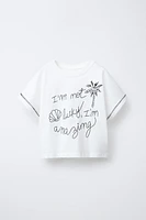 BOAT EMBROIDERY T-SHIRT