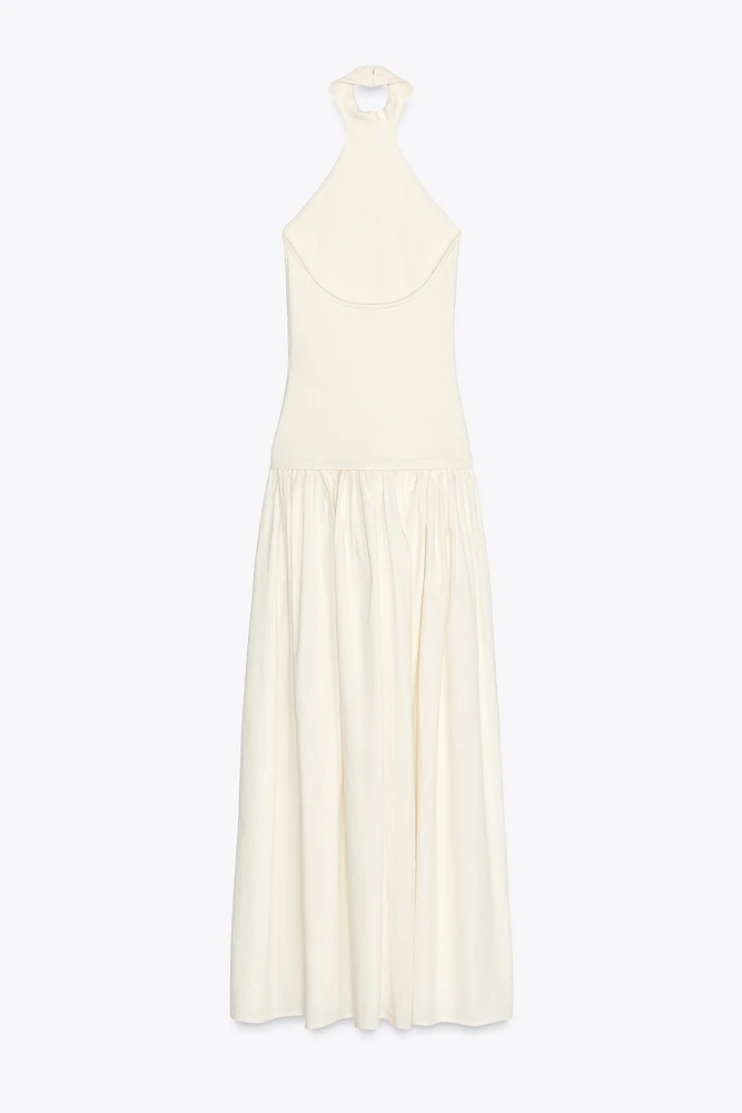 COMBINATION HALTER DRESS