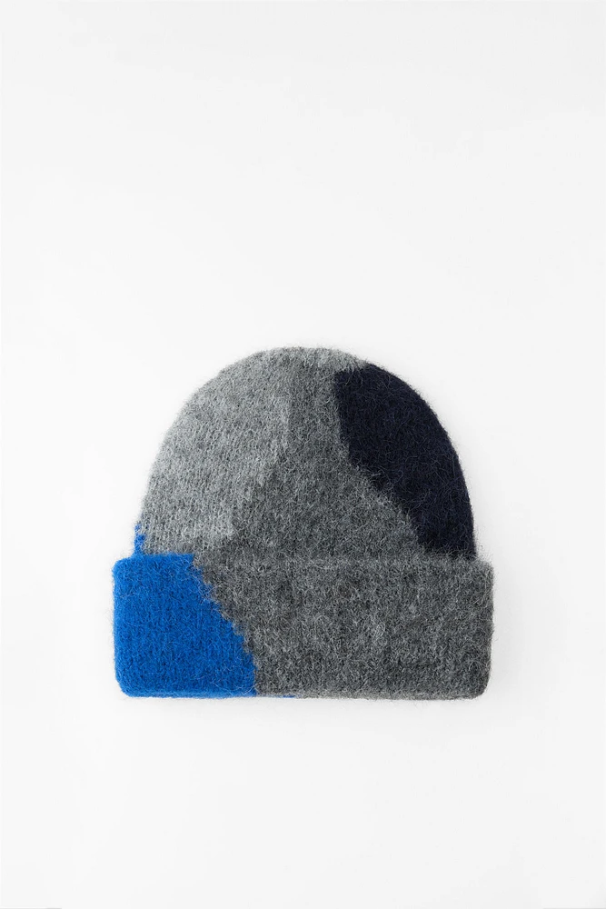 BONNET BEANIE IMPRIMÉ AVEC DE L'ALPAGA
