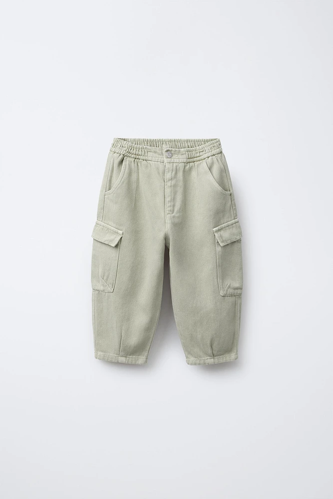 SERGED CARGO PANTS