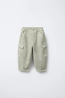 SERGED CARGO PANTS