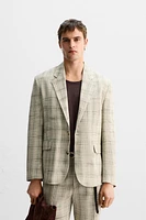 LIMITED EDITION PLAID SUIT BLAZER
