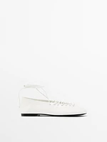 Ballerines à lacets